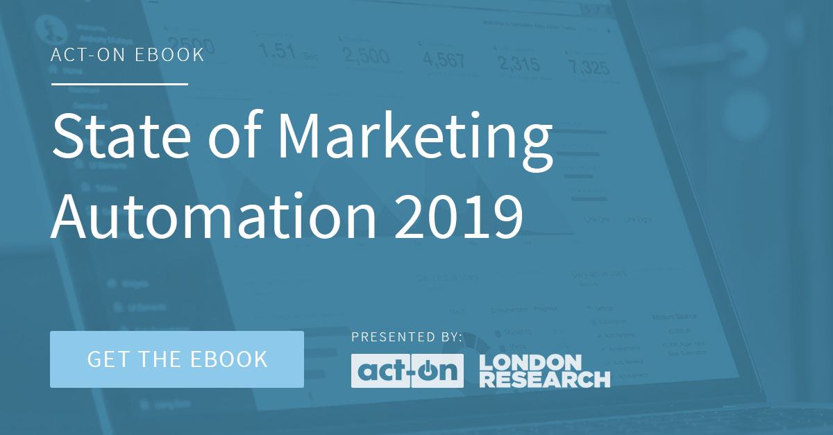 State of Marketing Automation eBook cover 